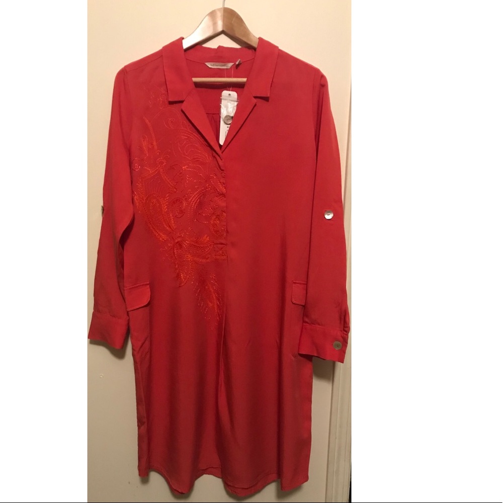 Casual comfy orange dress